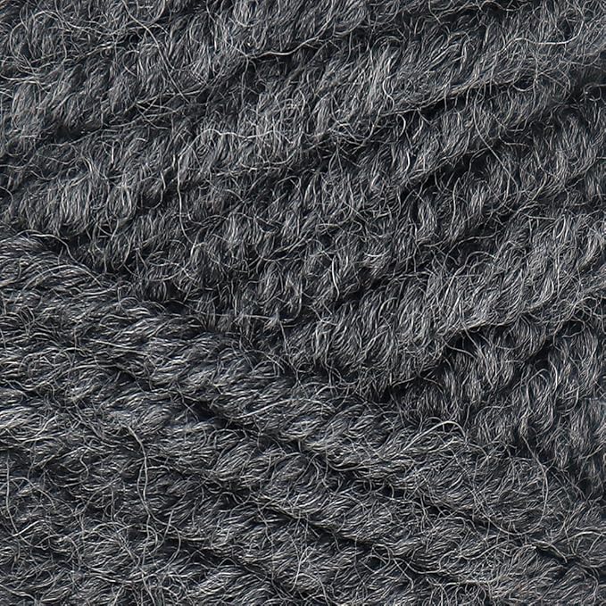 Estako Megastar, 75% Acrylic 25% Wool Yarn, Soft, Chunky Bulky Weight #5 for Crochet and Knitting 3.52 Oz (100g) / 120 Yrds (110m) (69027 - Grey)