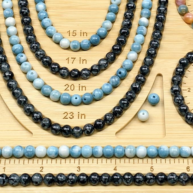 Petoysoso Bead Boards for Jewelry Making, Bamboo Beading Tray Design Mat for Necklace & Bracelet,Jewelry Making Supplies,Beading Supplies