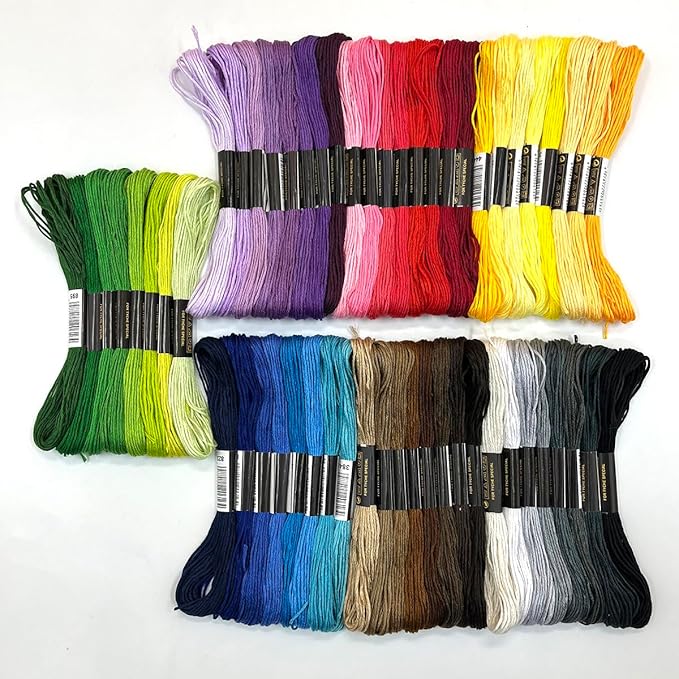 1 Pieces Cross StitchEmbroidery Floss,100% Eco-Cotton Cotton Premium Skeins, Ideal for Arts & Crafts (Purple Series 67981)