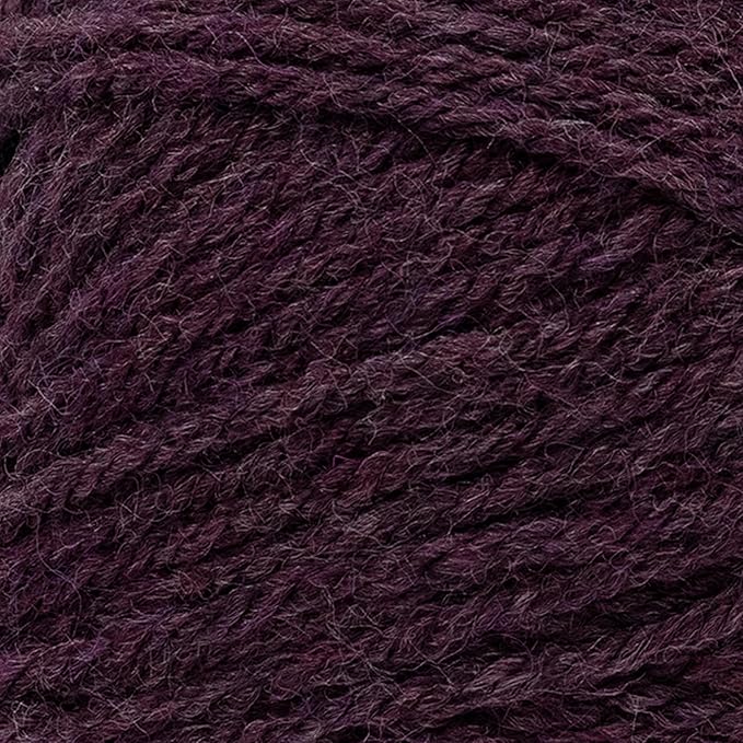 Lion Brand Wool-Ease DK Yarn, Yarn for Knitting, Crocheting, and Crafts, Eggplant, 3 Pack