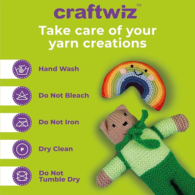 Craftwiz Learn to Crochet Kit for Beginners Adults – Complete Beginner Set with 20 Yarn Skeins, 9 Hooks, Organizer Bag & Book – Perfect Crochet Starter Kit for Adults & Teens