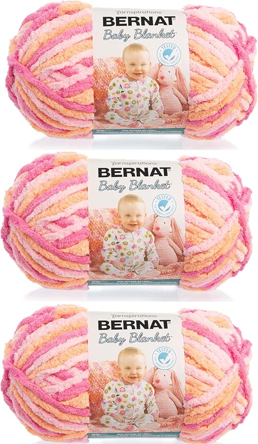 Bernat Baby Blanket Yarn (3-Pack) Peachy 161103-35103