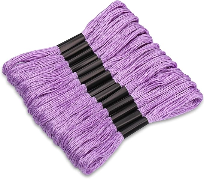 14 Skeins Purple Embroidery Floss,8m Cotton Embroidery Floss,Cross Stitch Thread for Friendship Bracelets