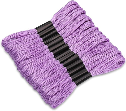 14 Skeins Purple Embroidery Floss,8m Cotton Embroidery Floss,Cross Stitch Thread for Friendship Bracelets
