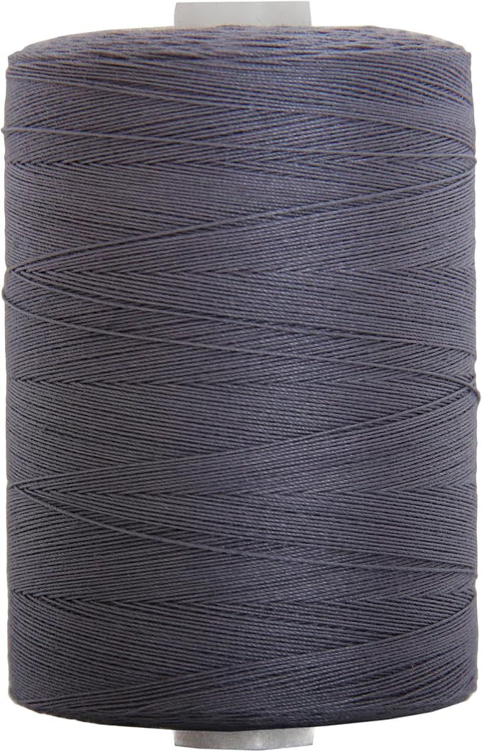 Threadart 100% Cotton Thread | for Quilting, Sewing, and Serging | 1000M Spools 50/3 Weight | Pewter Grey 317