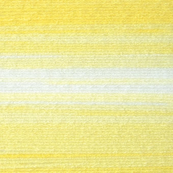 (1 Skein) Lion Brand Yarn Ice Cream Baby Yarn, Lemon Meringue Multicolor, 1182 Foot (Pack of 2)