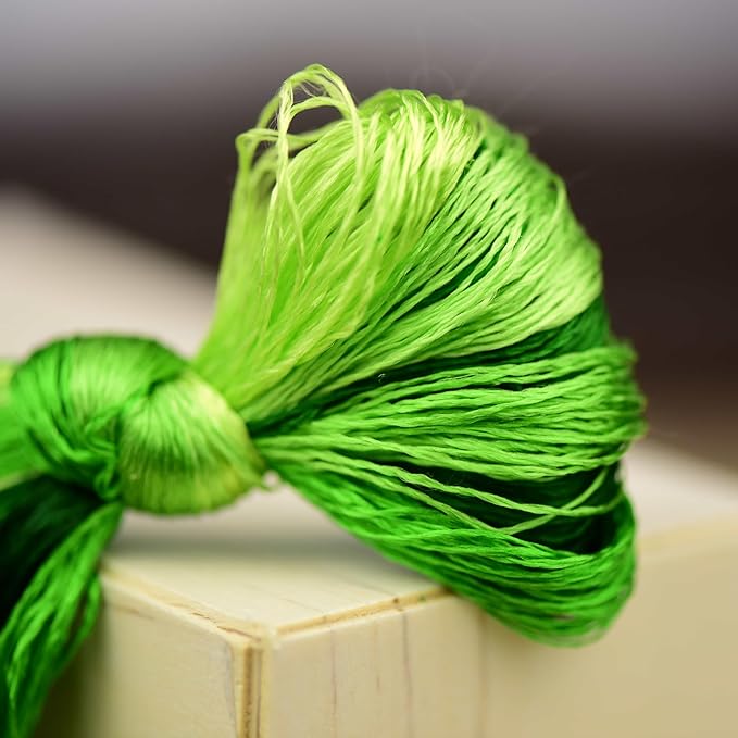 Natural Mulberry Silk Embroidery Thread – 8 Colors, 110m Each, Premium Hand-Dyed Silk Floss for Hand Embroidery, Cross-Stitch, and Needlework (01)