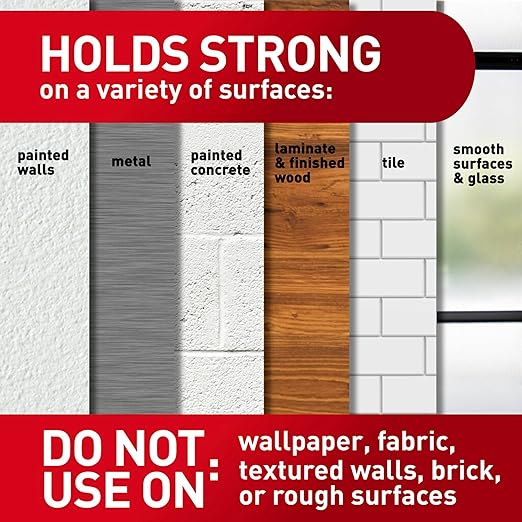 Command 15 lb & 10 lb Large and Medium Picture Hanging Strips, 2‑Pack (56 Pairs / 112 Strips), Damage‑Free Hanging Picture Hangers, Great for Home Decor, White Adhesive
