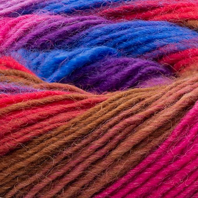 YarnArt Forza Festival Self-Striping Wool Blend Fingering Yarn, 100g (459 yd) – Gradient Color Yarn for Knitting, Crochet, Socks & Shawls (2911)
