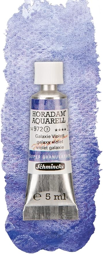 Schmincke Horadam® Aquarell, Super Granulation Trio Galaxy, 5 ml Tubes, 74 615 097, Cardboard Set, Very Strong Granulating colors, Finest, Super Granulating Watercolors
