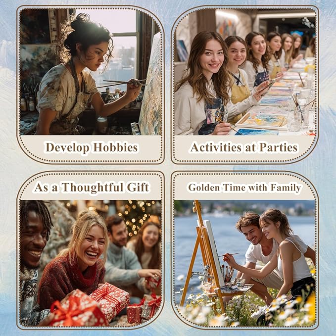 HMZephitiquc Christian Paint by Number for Adults, Religious Paint by Numbers Kit for Adults Beginner, Painting by Numbers, Easy Oil DIY Crafts for Gift Home Decor 16x20 in