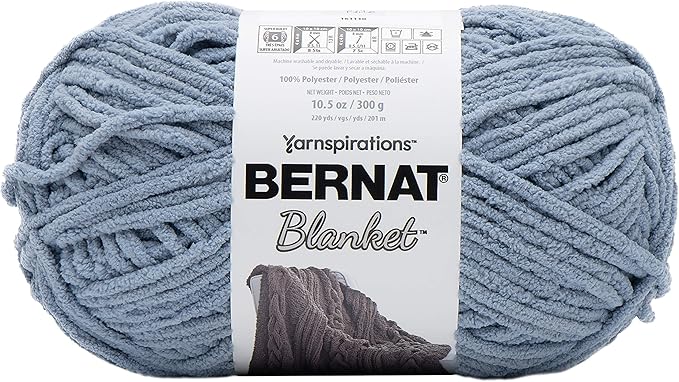 BERNAT BLANKET BB, GRAY BLUE