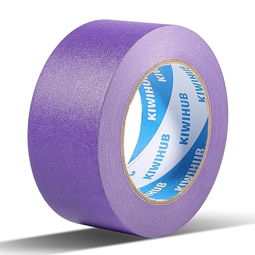Purple Painters Tape,2 inch x 60 Yards - Medium Adhesive Masking Tape for Painting,Labeling,DIY Crafting,Decoration and School Projects
