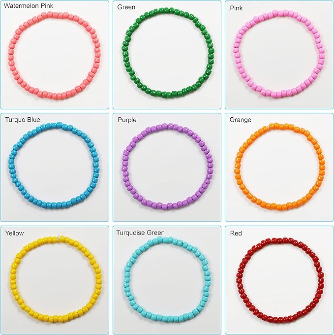 Bala&Fillic Coffee Color 4mm Seed Beads About 1200pcs/100Grams in Bag, 6/0 Glass Craft Beads for Making Bracelet and Necklace (Coffee)