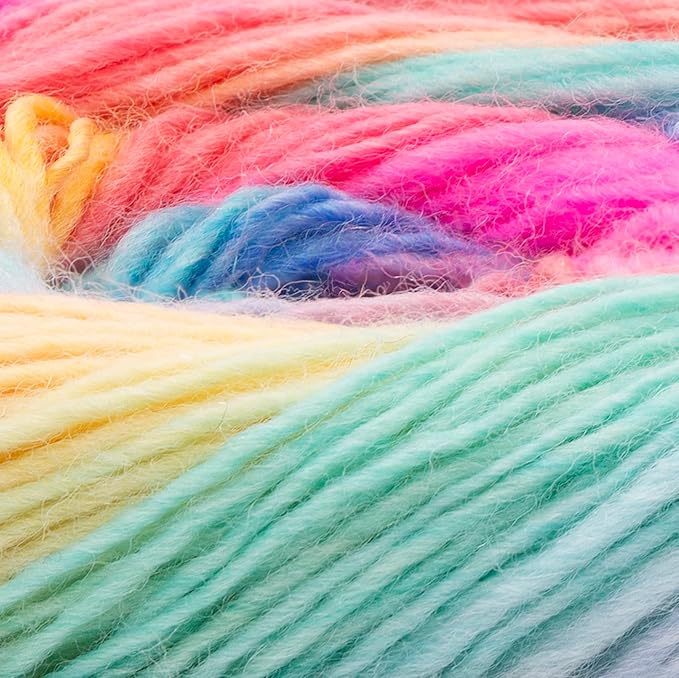 YarnArt Forza Festival Self-Striping Wool Blend Fingering Yarn, 100g (459 yd) – Gradient Color Yarn for Knitting, Crochet, Socks & Shawls (2915)