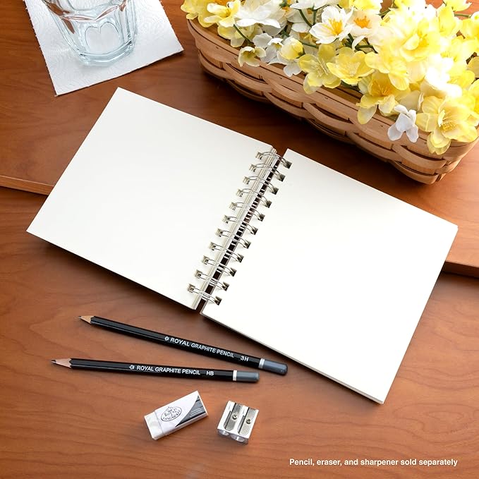 Bee Paper - 6"x 6" Super Deluxe Mixed Media Sketching Pad, 60 Sheets