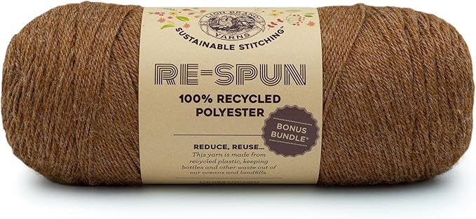 Lion Brand Yarn Respun Bonus Bundle Yarn for Knitting and Crocheting, 1 Pack, Cider