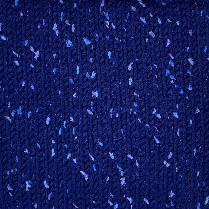 Tweed Twinkles Soft Baby Yarn for Crocheting, 8-Pack (696Yds / 400G), Free Patterns - Acrylic Baby Blanket Knitting Yarn with Flecks - Size 3 DK Light Worsted Weight - Midnight Blue
