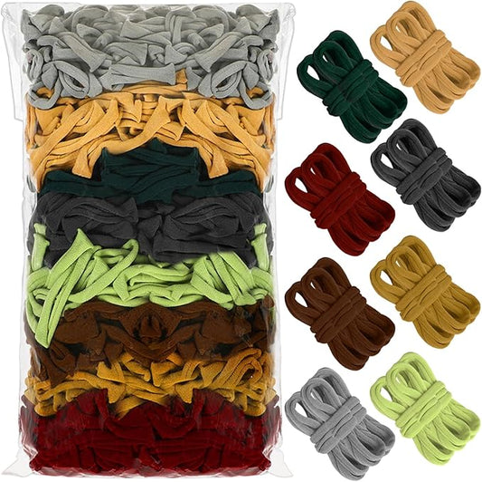 Naozinebi Green Loom Loops Potholder Brown Weaving Loom Loops Potholder Loops Elastic Weaving Craft Mother's Day Gifts DIY Flexible Kit Muti-Colored Weaving Crafts for Adults DIY Crafts Supplies