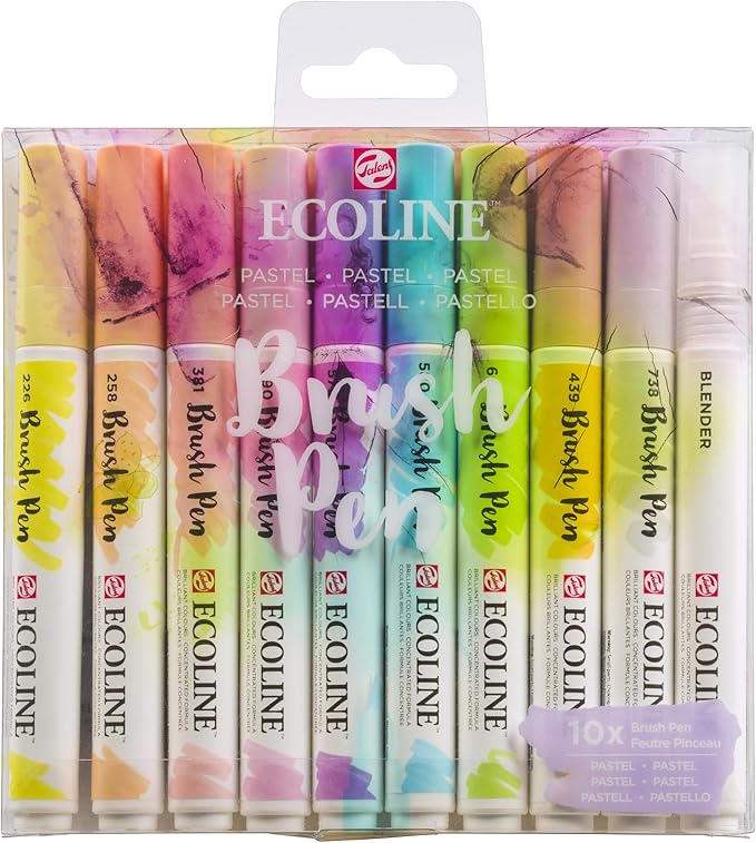 Ecoline Brush Pen set Pastel | 10 colours (11509801)