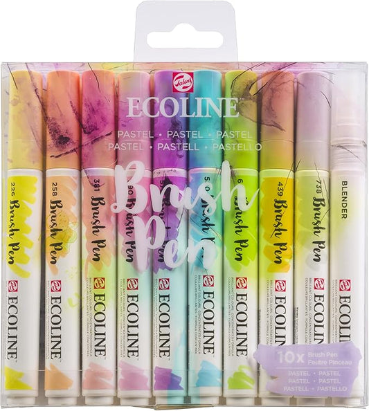Ecoline Brush Pen set Pastel | 10 colours (11509801)