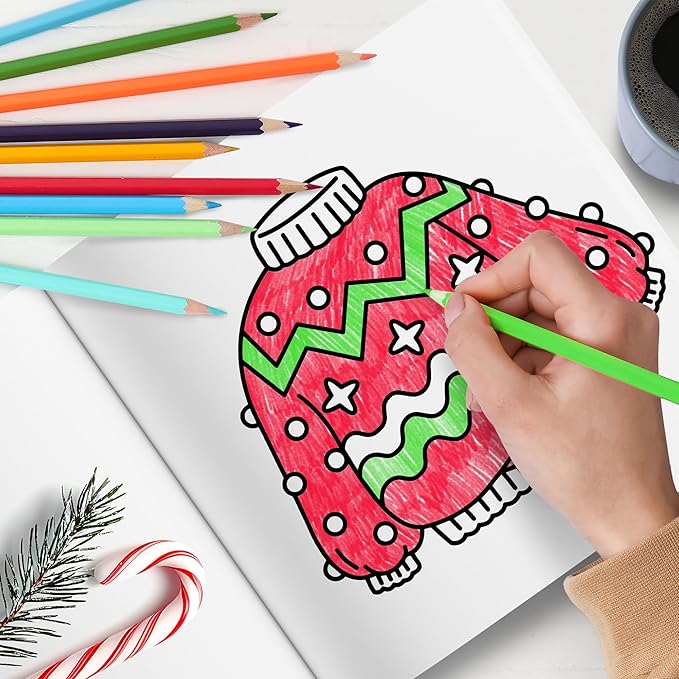 Brightenkidz Cozy Girl Christmas Coloring Book - Cute & Simple Adult Coloring Book with Bold and Easy Designs, Relaxation Hygge Winter Style - Cozy Christmas Holiday Gifts for Teens
