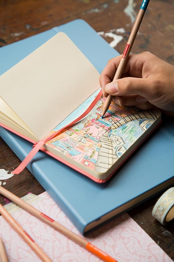 talens japan t9314-213m 441823 art creation sketchbook, drawing notebook, 8.3 x 11.8 inches (21 x 30 cm), lake blue