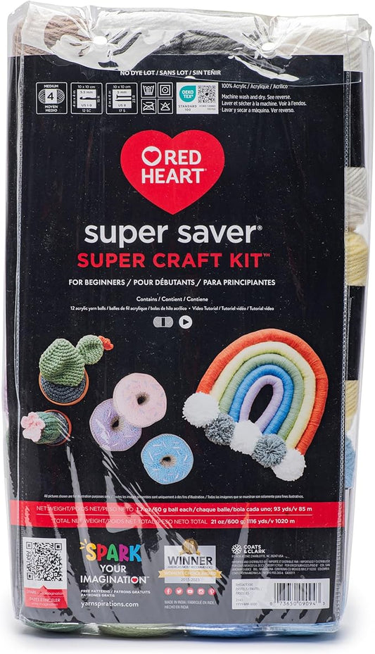 Red Heart Super Craft Kit-Pastels