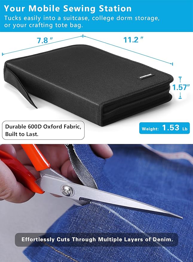 Large Sewing Kit for Adults: YUANHANG Newly Upgraded 251 Pcs Premium Sewing Supplies Set - Complete Sew Kit of Needle and Thread for Beginners - Travel Emergency - Basic Home Hand Sewing Repair Kits