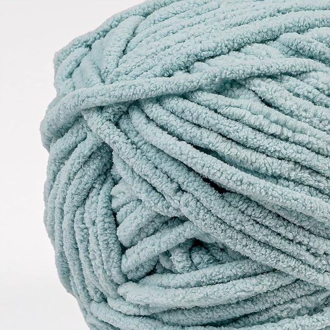Crafted By Catherine Blanket Solid Yarn - 2 Pack (213 Yards Each Skein), Aqua, Gauge 6 Super Bulky