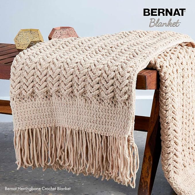 Bernat Blanket - 2 Pack of 220 Yards/10.5 oz Rosemary 100% Polyester Yarn