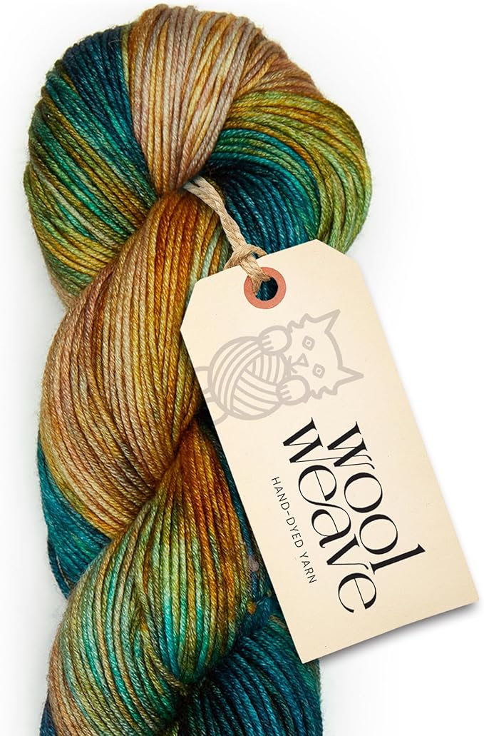 Superwash Merino Wool Yarn for Knitting & Crocheting - Hand Dyed, 100gr, 240 Yards Dk Weight - Luxurious, Soft & Durable Variegated Yarn