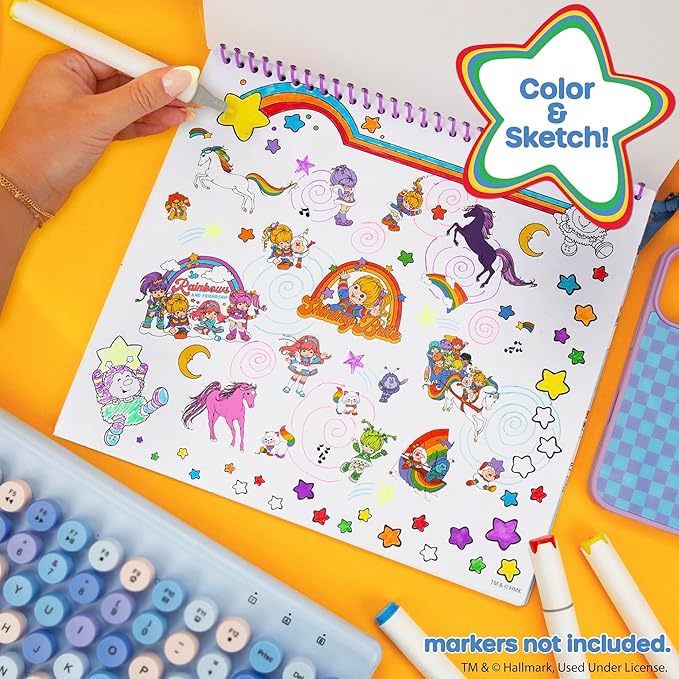 Rainbow Brite Sketchbook 20 Pages & 100+ Stickers
