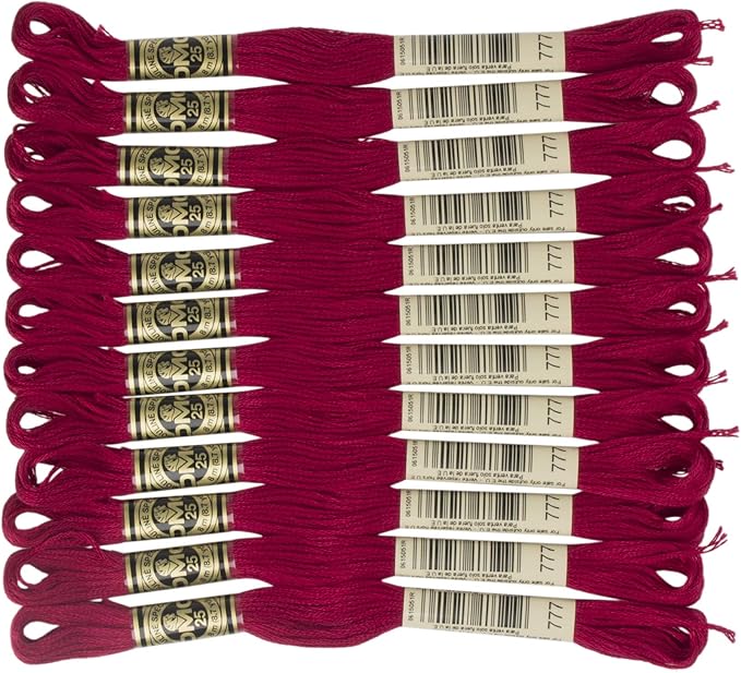 DMC 6-Strand Embroidery Cotton Floss, Very Dark Raspberry