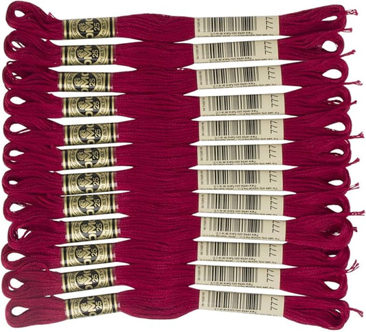 DMC 6-Strand Embroidery Cotton Floss, Very Dark Raspberry