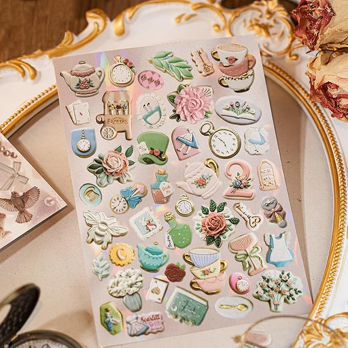 800+ Pcs Y2K Sticker Book - 30 Sheets Vintage Cut-Out Stickers for Junk Journals & Scrapbooking | Retro Ephemera Pack, Journaling Supplies, Craft Embellishments