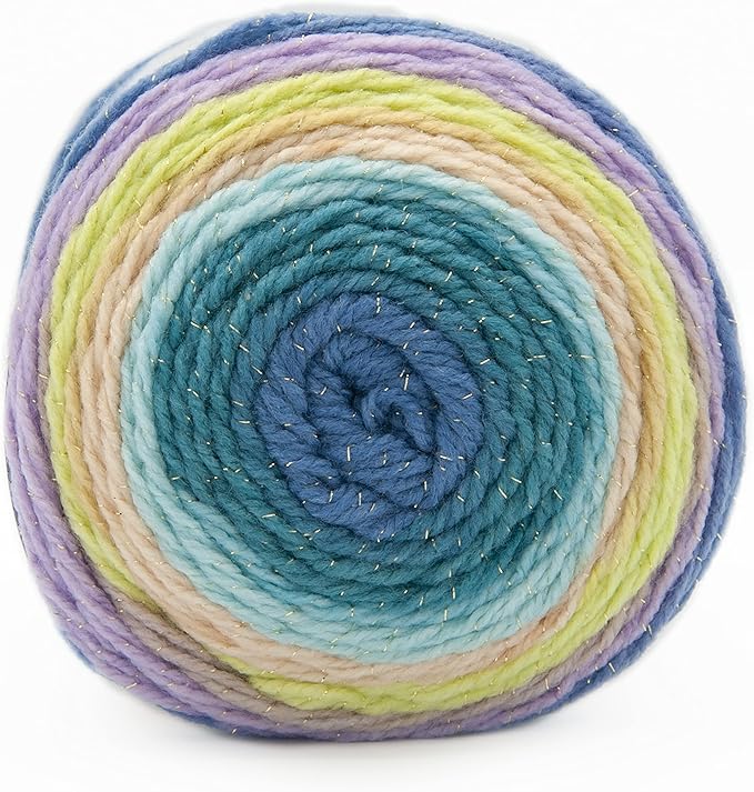 (3 Pack) Lion Brand Yarn Mandala Sparkle Yarn, Orion