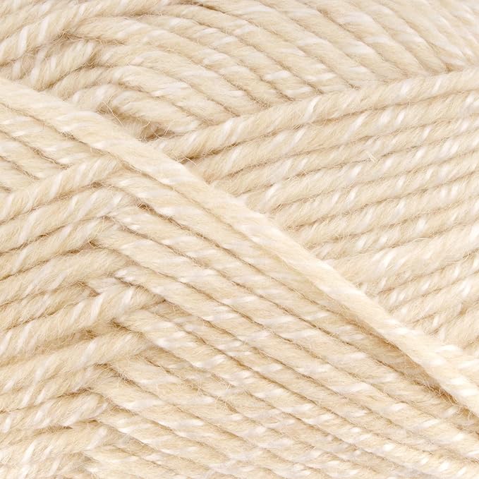 JubileeYarn Chunky Melody Yarn - 100g/Skein Bulky Wool Blend - Oyster Heather - 2 Skeins