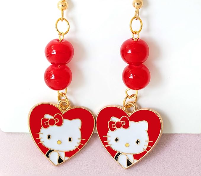 Anjulery 36 Pieces Enamel Cat Charms for Jewelry Making - Cute Kitty Charm for Bracelets Necklaces Earrings Pendants Crafts (36Pcs K6B)