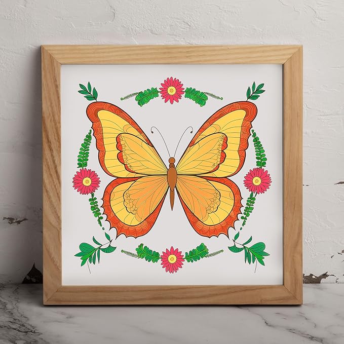 Ilyever Coloring Book for Women,30 Flower&Butterfly Coloring Book,Spiral Bound Coloring Books for Adults Relaxation and Stress Relief,Gifts for Women for Birthday,Thanksgiving and Christmas
