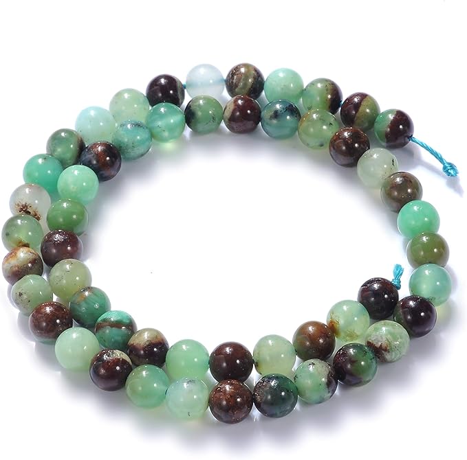 4mm Natural Australian Jade Gemstone Round Loose Beads Crystal Stone Bracelet Necklace Accessories Crafts for Jewelry Making DIY,1 Strand 15"