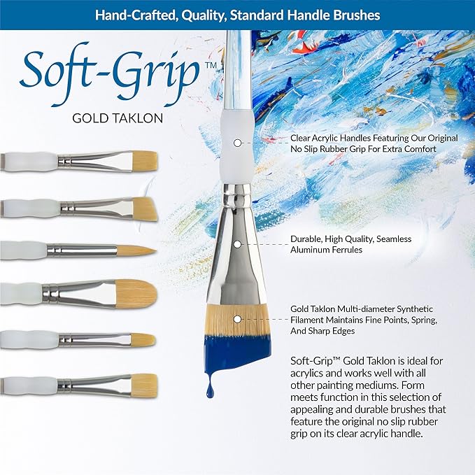 Royal & Langnickel SG-304 5 Piece Flat Brush Set