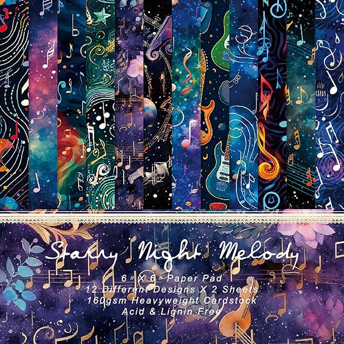 YASMEN Mother's Day Scrapbook Paper Pad, 6x6 Single-Sided Cardstock Paper Pad for Card Making, Journals, Planner, DIY Envelopes, Greeting Cards, Gift Card, Decorative Art Craft -24 Sheets