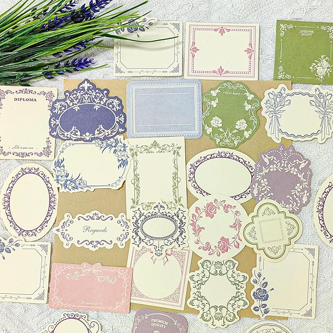 120 Sheets Vintage Embossed Scrapbook Paper,Mini Pink Journaling Scrapbooking Supplies Kit Aesthetic Decorative Craft Stationery for Journaling, Junk Journals, Planners & Scrapbooking Supplies
