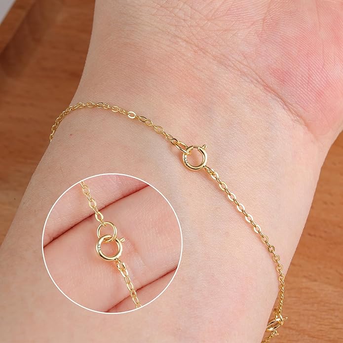 3 Pcs 925 Sterling Silver Necklace Extenders for Women Durable Strong Removable Necklace Bracelet Anklet Extension Jewelry Making Chains