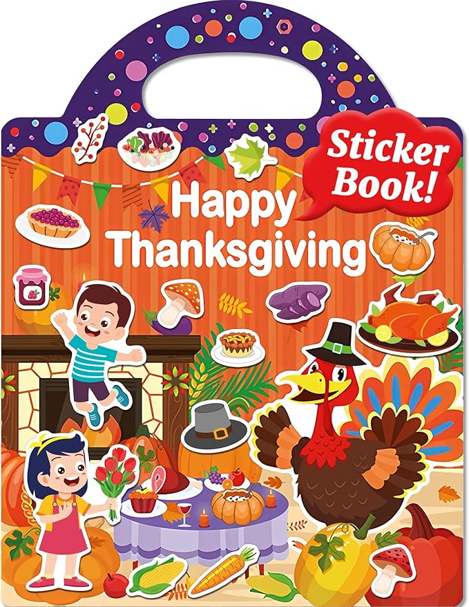 walenced reusable sticker book for toddlers, stickers for kids, toddler craft activities, toddler travel toys ages 3 and up boy girl birthday gifts
