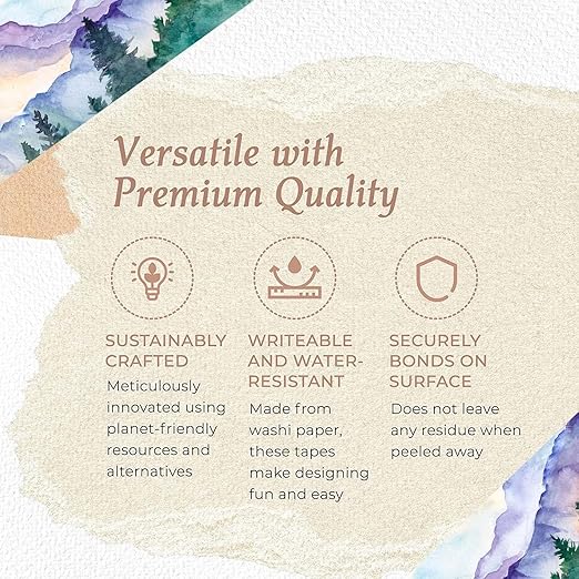 Serenity Fair Washi Tape – Mediterranean Tile Pattern, Extra Wide 4 Inch Scrapbook Supplies for Scrapbooking, Journaling, Stickers, Craft Paper, and DIY Scrapbook Tape Roll (Amalfi Lemons)
