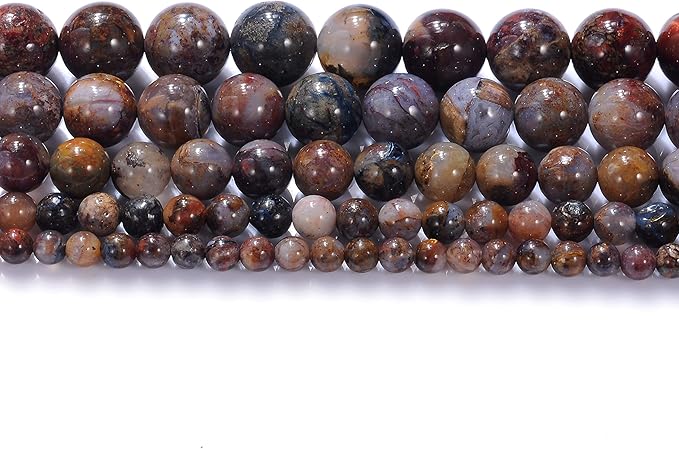 4mm Natural Pietersite Gemstone Round Loose Beads Crystal Stone Bracelet Necklace Accessories Crafts for Jewelry Making DIY,1 Strand 15"