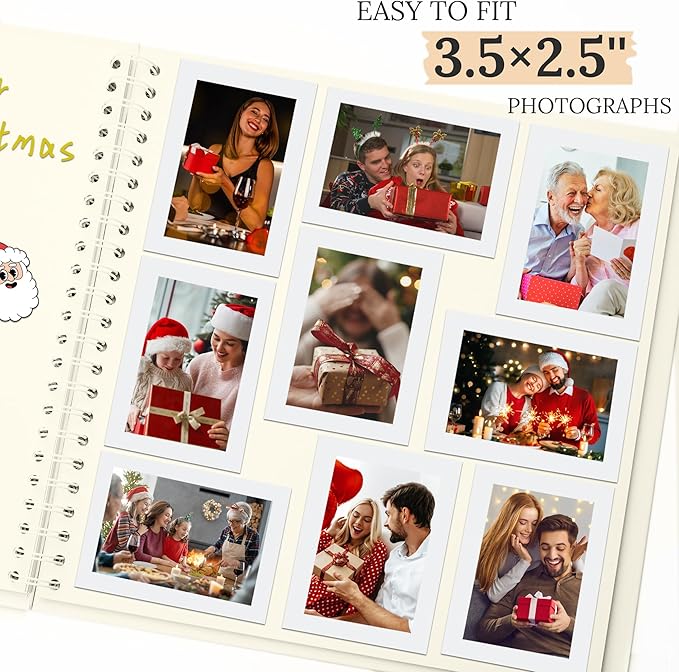 Scrapbook 10x10 Inch DIY Scrapbook Album Hardcover Kraft Paper Scrap Book Photo Albums 100 Pages Perfect for 4x6 / 5x7 Photos Memory Book for Family, Wedding