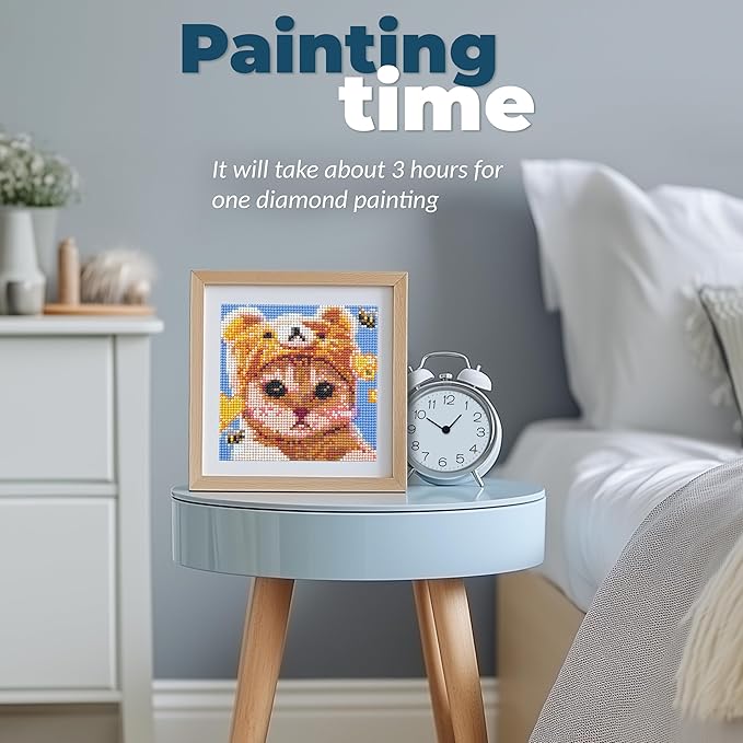 LuwoArte 6 Pack Diamond Painting Kits for Adults – Featuring Meme Kittens and Cute Cats – Full Drill DIY Paint Gem Art for Adults – Brilliant 5D Diamond Painting Kit–Relaxing Craft for Home Wall Décor